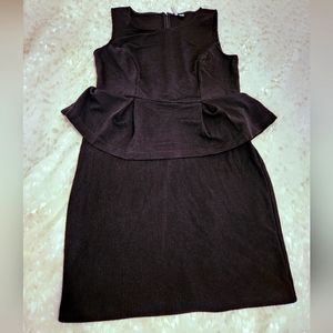 Peplum midi dress
